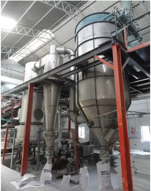 Spin flash dryer plant