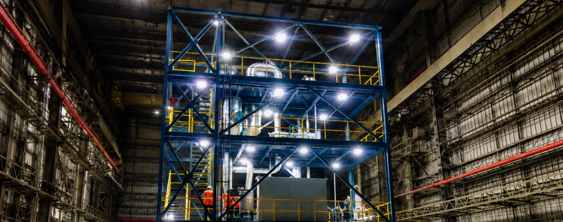Name: ZLD Plant | Application: RO Rejects from Steel Plants | Capacity: 20 KLD MVRE based with KLAREN-Self-Cleaning technology | Location: Sahibabad, India